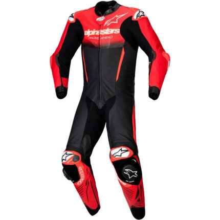 Macacão Alpinestars GP R7 1 Peça - Preto/Vermelho/Branco