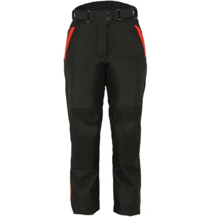 Calça LS2 Chart Lady Preto/Vermelho (Impermeável/Feminina)