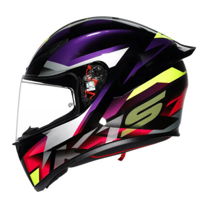 Capacete AGV K1S Fastlap Preto Roxo e Rosa - Preto+Roxo