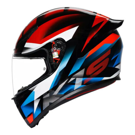 Capacete Agv K1s Fastlap Preto Vermelho Azul