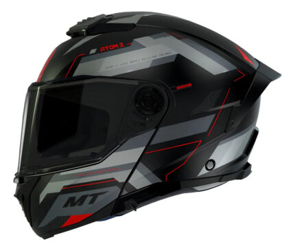 Capacete MT Helmets Solid A1 Matt Black/Grey Flip-Up