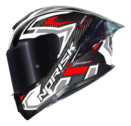 Capacete Norisk Carbon R Spot Branco
