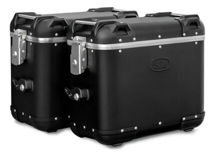 Bau Lateral SCAM Ushuaia 36L Aluminio Preto Universal PAR