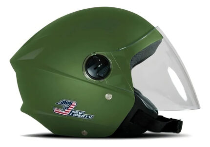 Capacete Tork New Three Elite Vintage Green Fosco