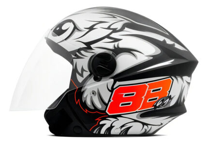 Capacete Tork New Three GP 88 Preto